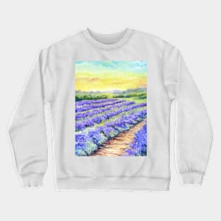 Lavender Fields of Kent Crewneck Sweatshirt